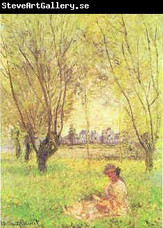 Claude Monet Woman Seated Under the Willows